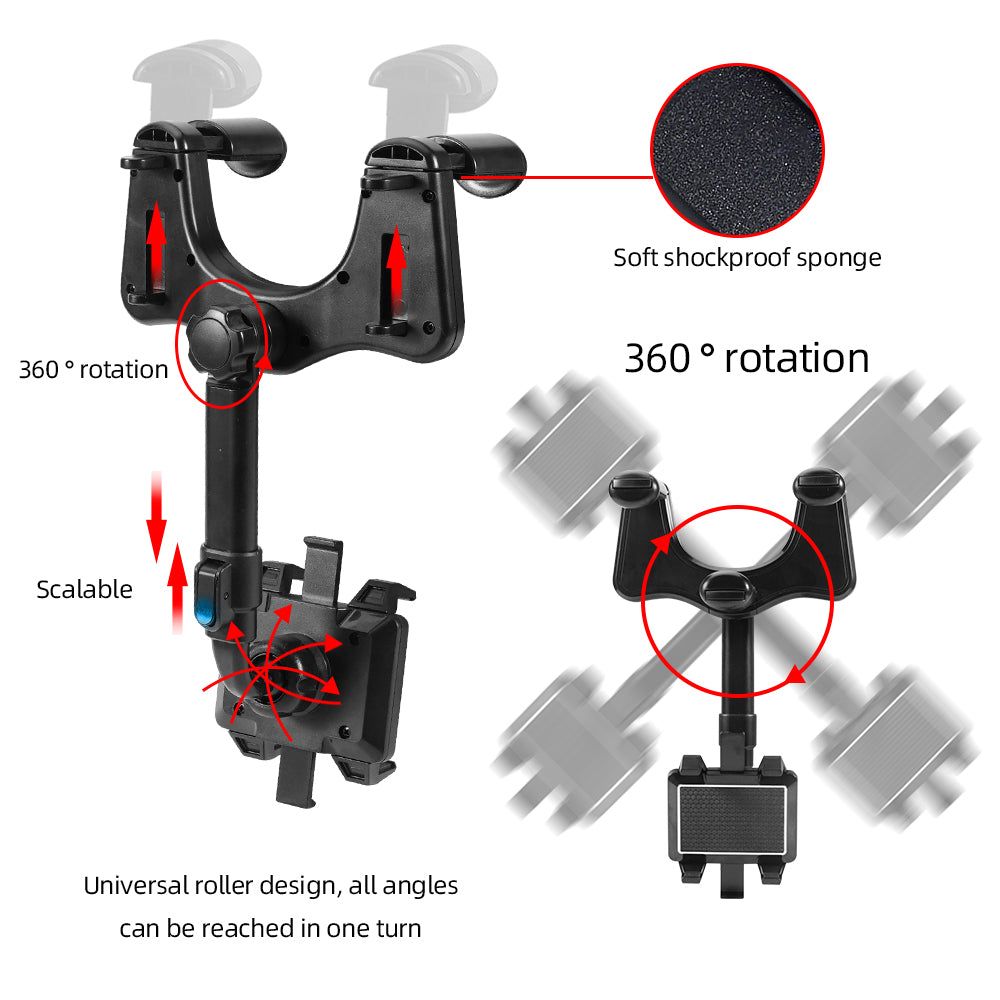 360° Rearview Mirror Phone Mount — image 5
