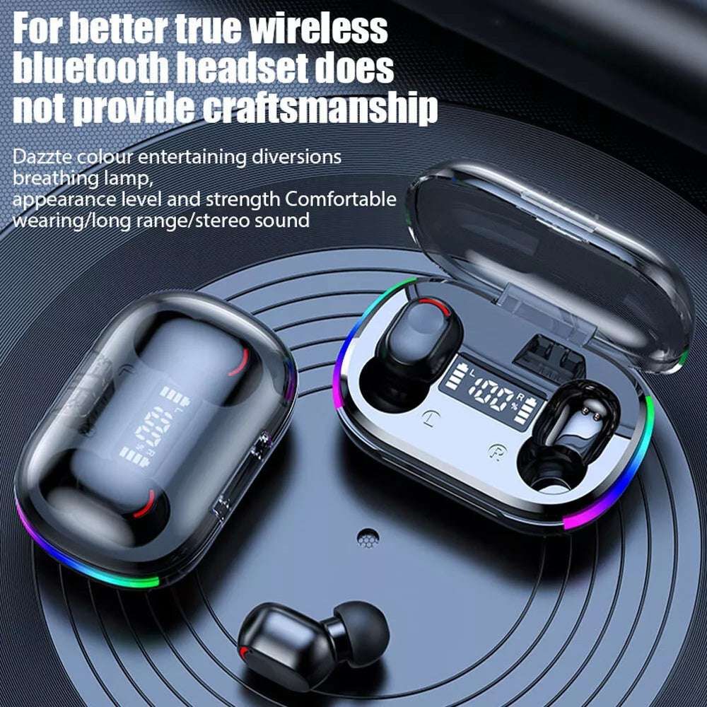 Wireless Earbuds with LED Display Case